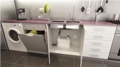 进口莫托桑厨房洗菜池用污水提升器 效果图